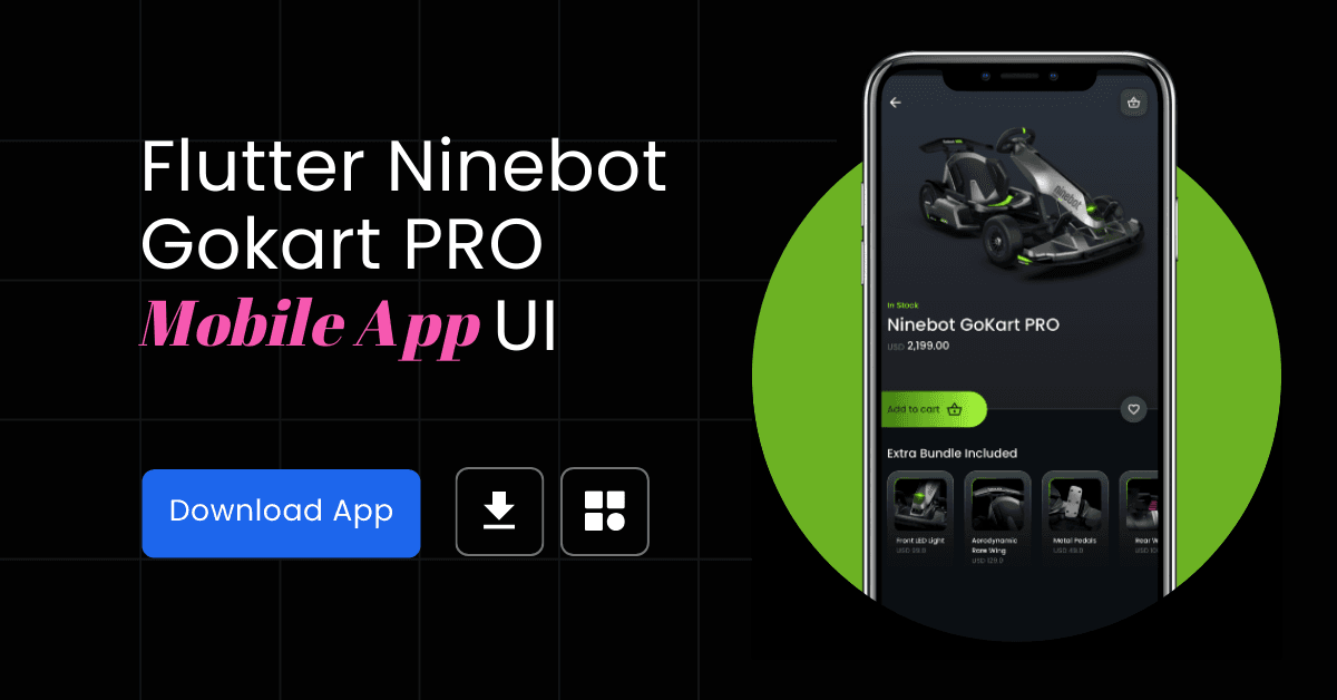 Flutter Ninebot Gokart PRO UI