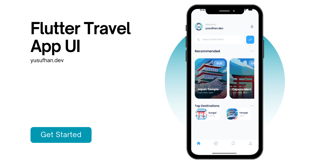 Flutter Travel App UI